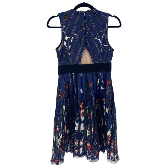 foxiedox Dress Womens Extra Extra Small Petite Blue Bryonia Mini Sleeveless - Picture 3 of 15